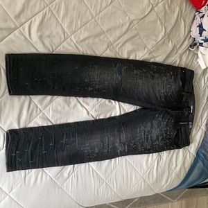 Diesel pants with QR code of authenticity.